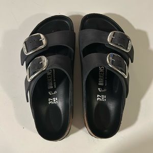 Birkenstock Arizona Big Buckle - new condition - black - size 37